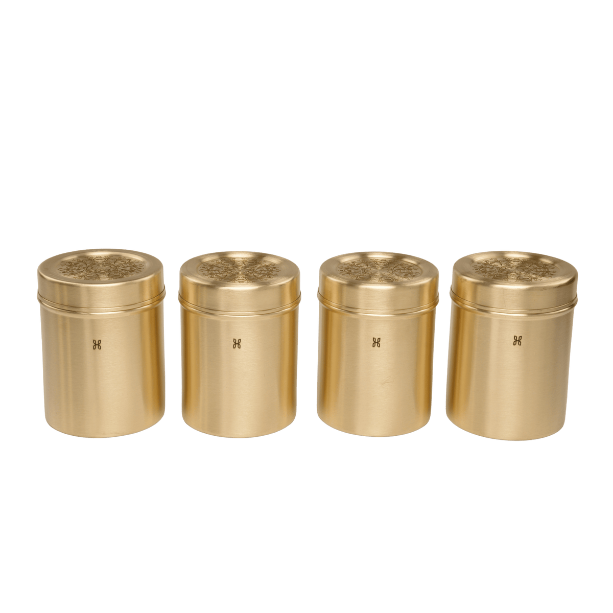 BRASS DHRUVA DEEP DABBA 750 ML-SET OF 4