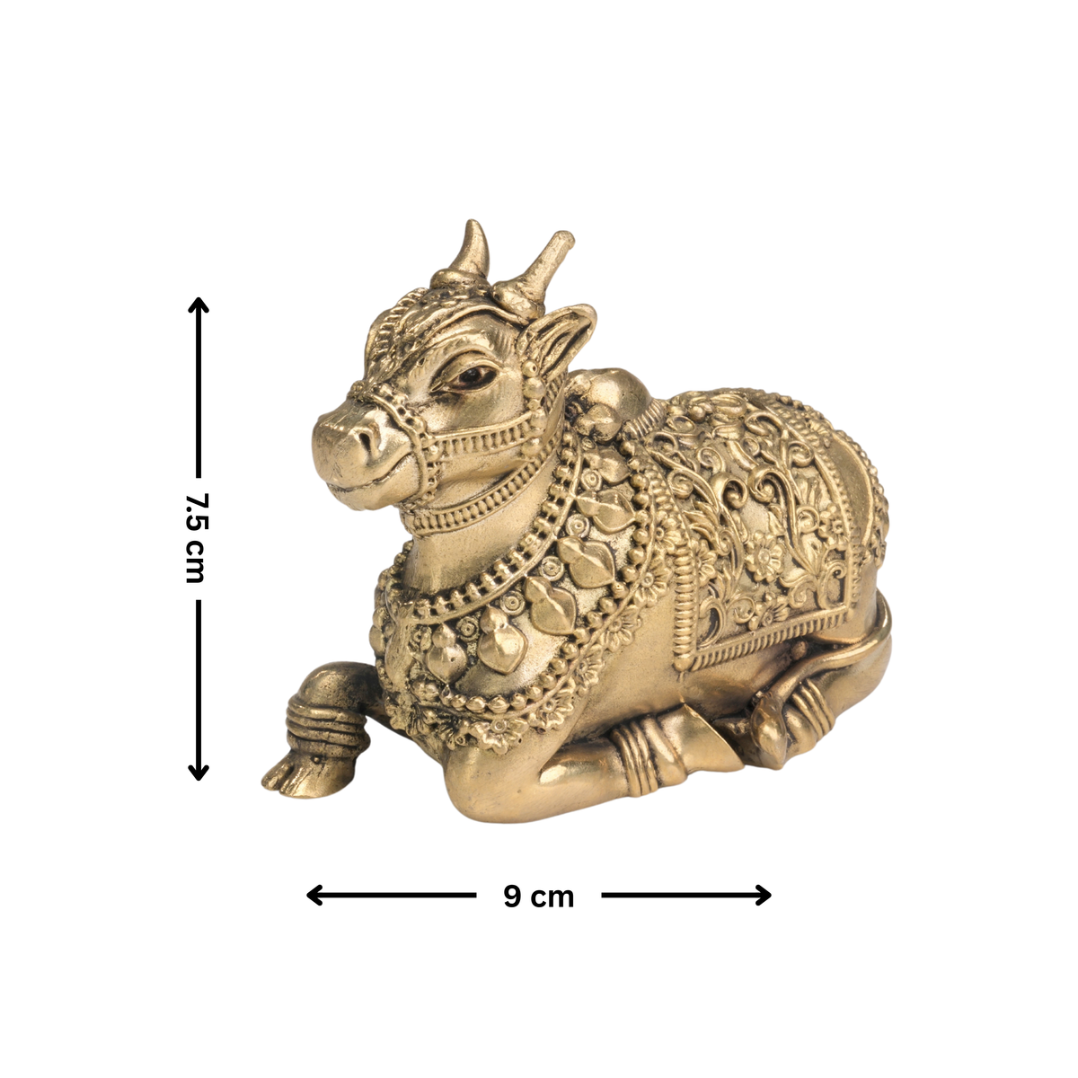 BRASS NANDHI IDOL