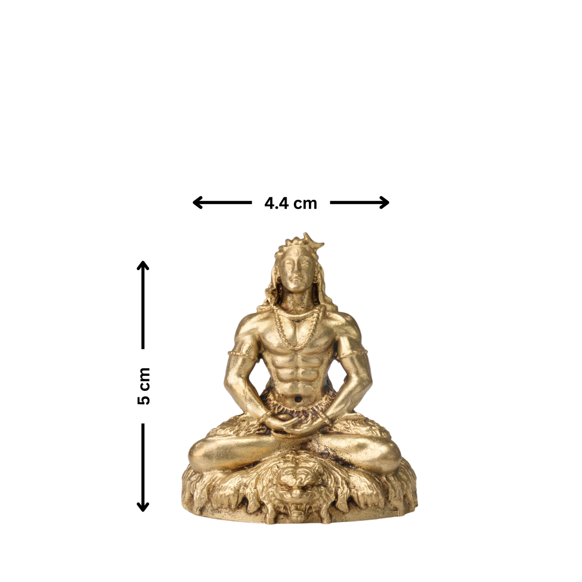 Brass Meditating Lord Shiva Idol