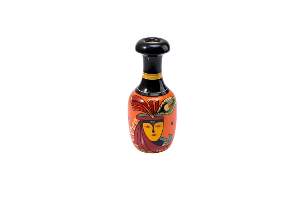 HITHA HAND CRAFTED WOODEN FLOWER VASE