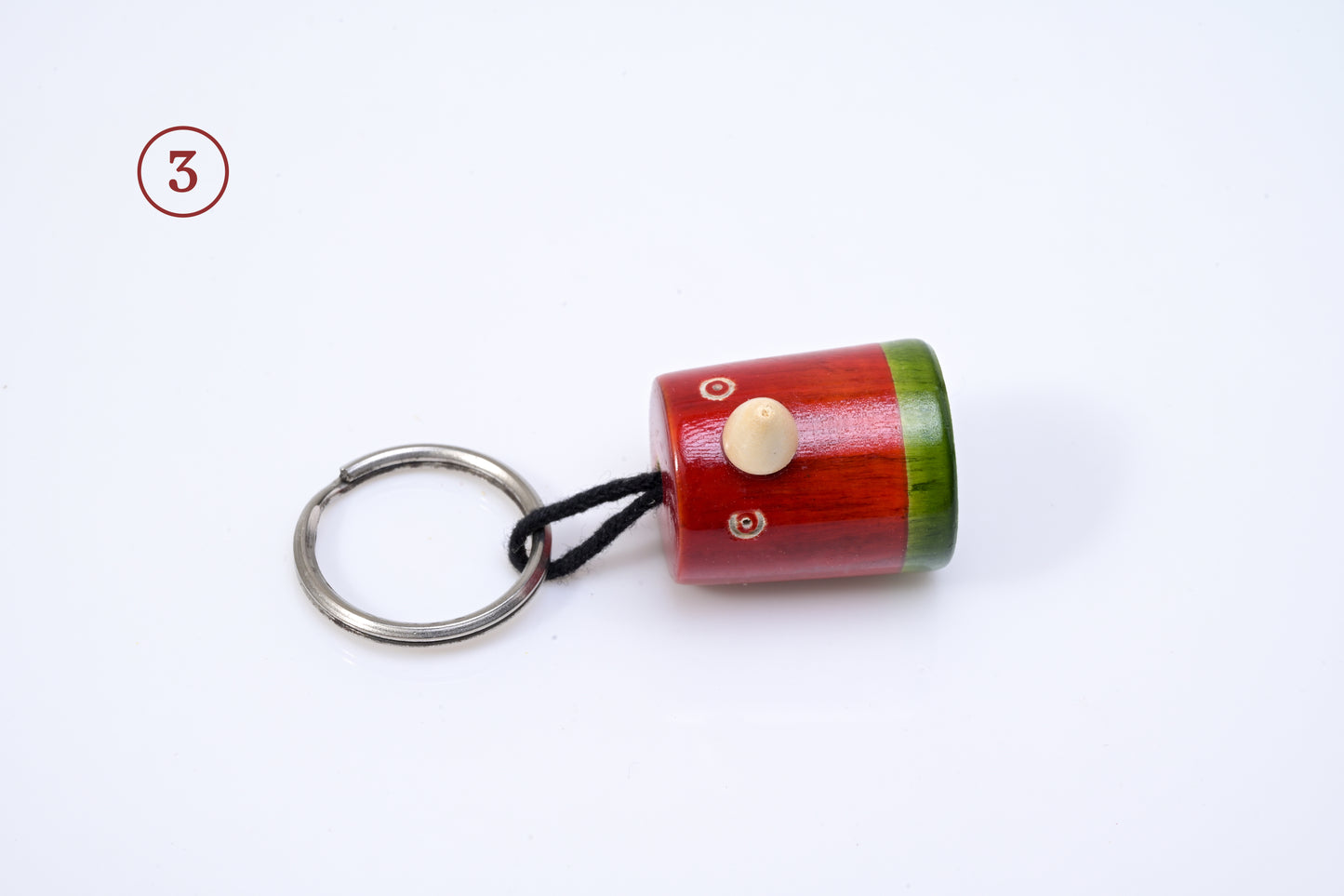 HITHA HANDCRAFTED WOODEN KEYCHAIN-MODERN MINIMAL STYLE