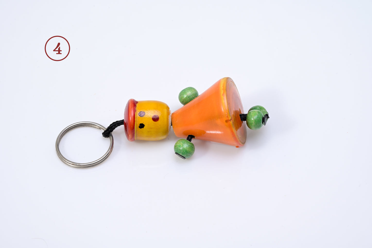 HITHA HANDCRAFTED WOODEN KEYCHAIN-MODERN MINIMAL STYLE