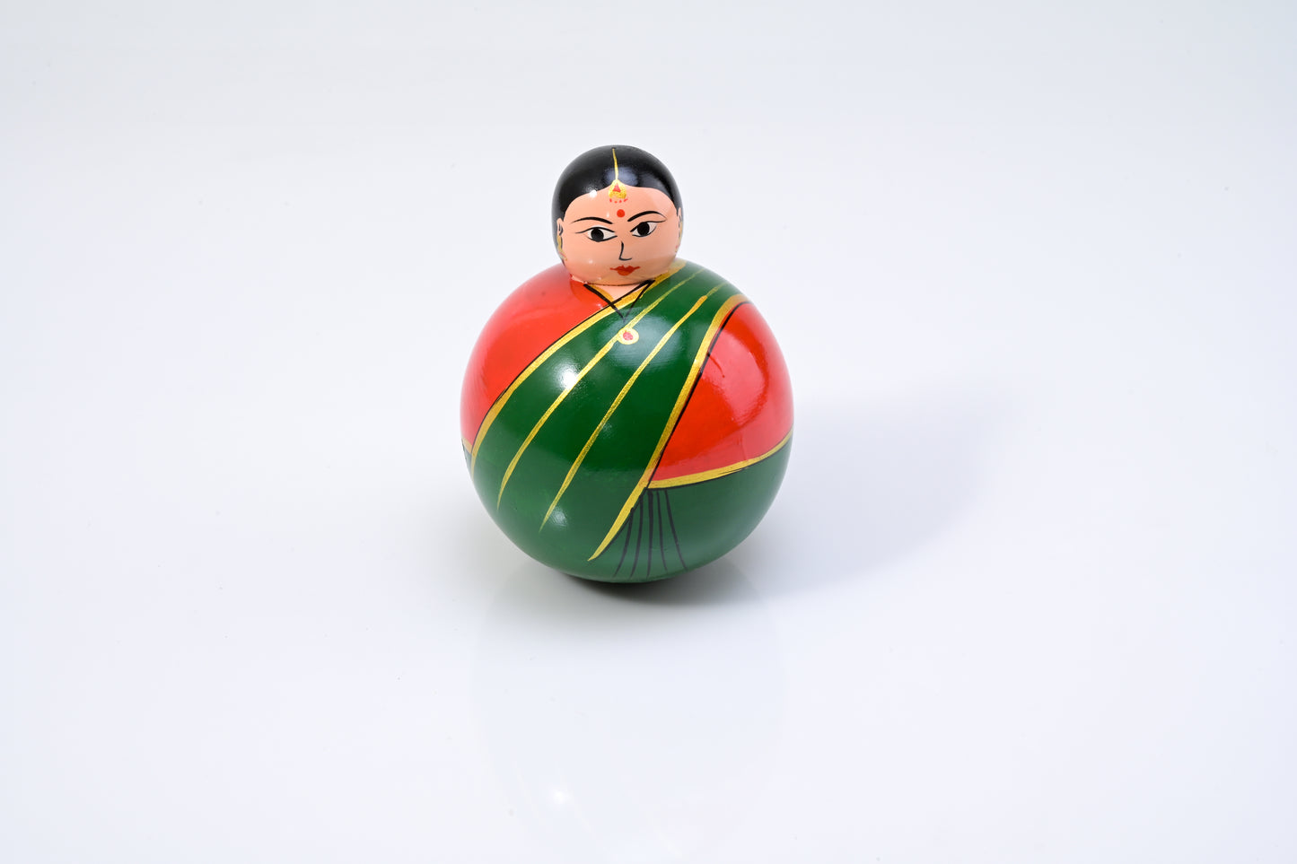 HITHA WOODEN HAND CRAFTED ROLY POLY TOY