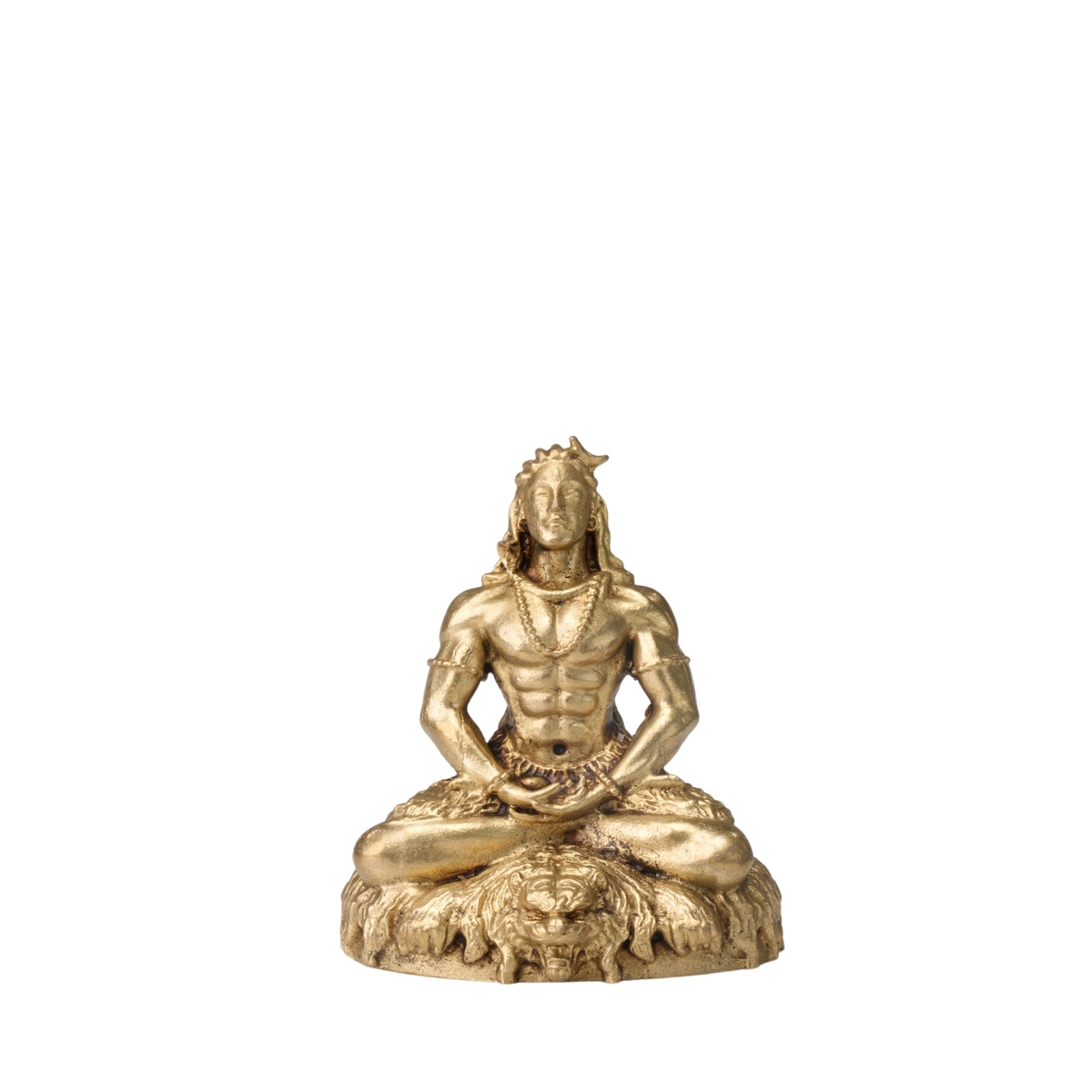 Brass Meditating Lord Shiva Idol