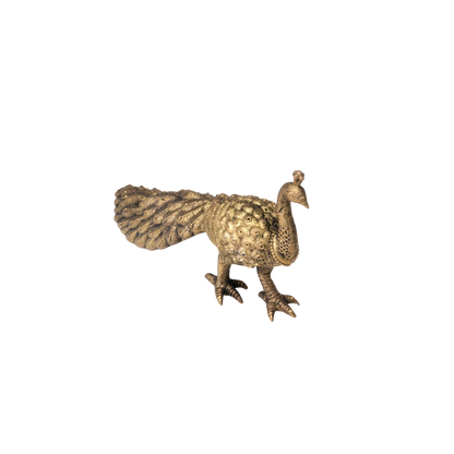 Brass Peacock Figurine – Decorative Showpiece