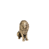 Brass Sitting Lion Figurine