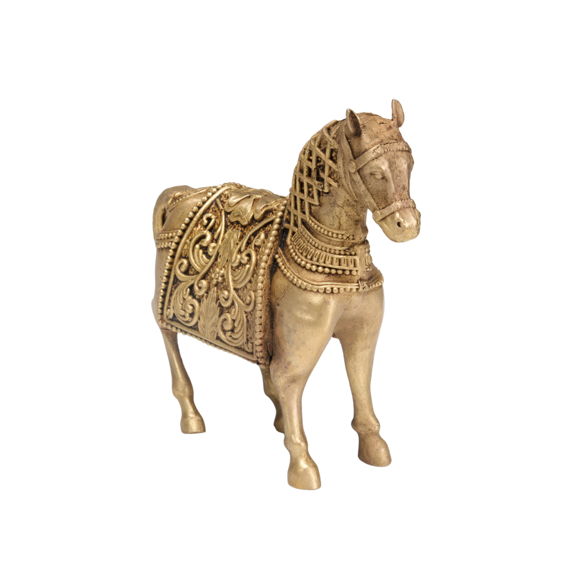 Ornate Brass Horse Figurine