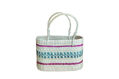 HITHA SEAGRASS HANDWOVEN - MULTICOLOUR SHOPPING BAG