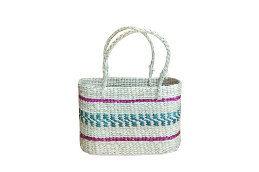 HITHA SEAGRASS HANDWOVEN - MULTICOLOUR SHOPPING BAG
