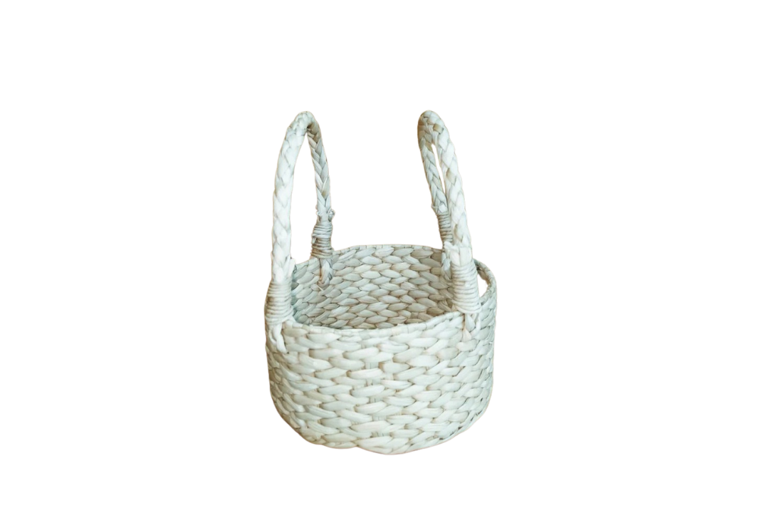 HITHA SEAGRASS HANDWOVEN - ROUND BASKET