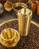 3 PIECE BRASS COFFEE SET