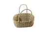HITHA SEAGRASS HANDWOVEN- LARGE OVEL SHAPE BASKET WITH HANDLE