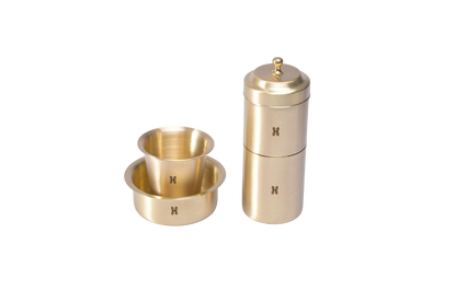 BRASS 3 PIECE COFFEE SET