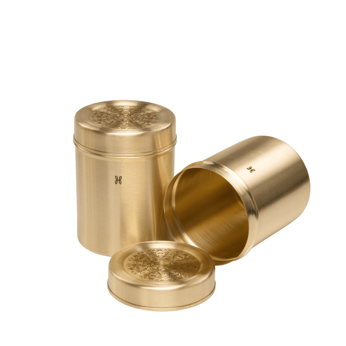 BRASS DHRUVA DEEP DABBA 750 ML -SET OF 2