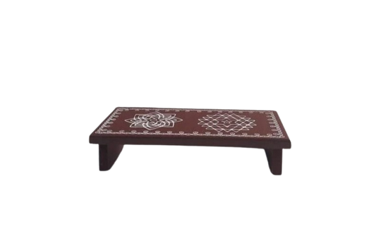 Handcrafted Wooden Pooja Plate Stand