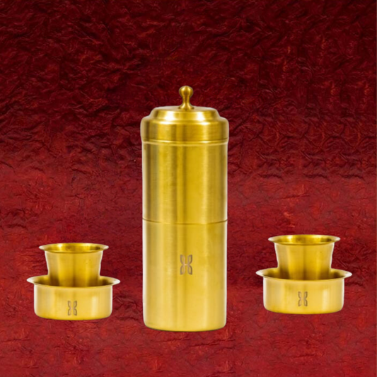 5 Piece Brass Coffee Set