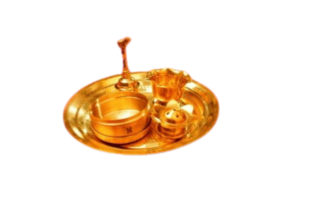 BRASS POOJA SET