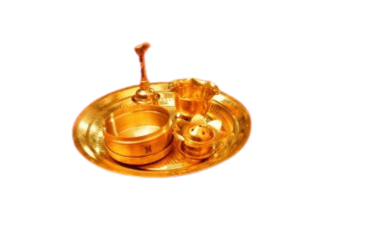 BRASS POOJA SET
