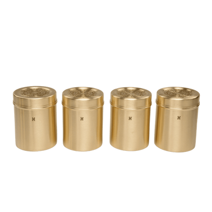 BRASS DHRUVA DEEP DABBA 750 ML-SET OF 4