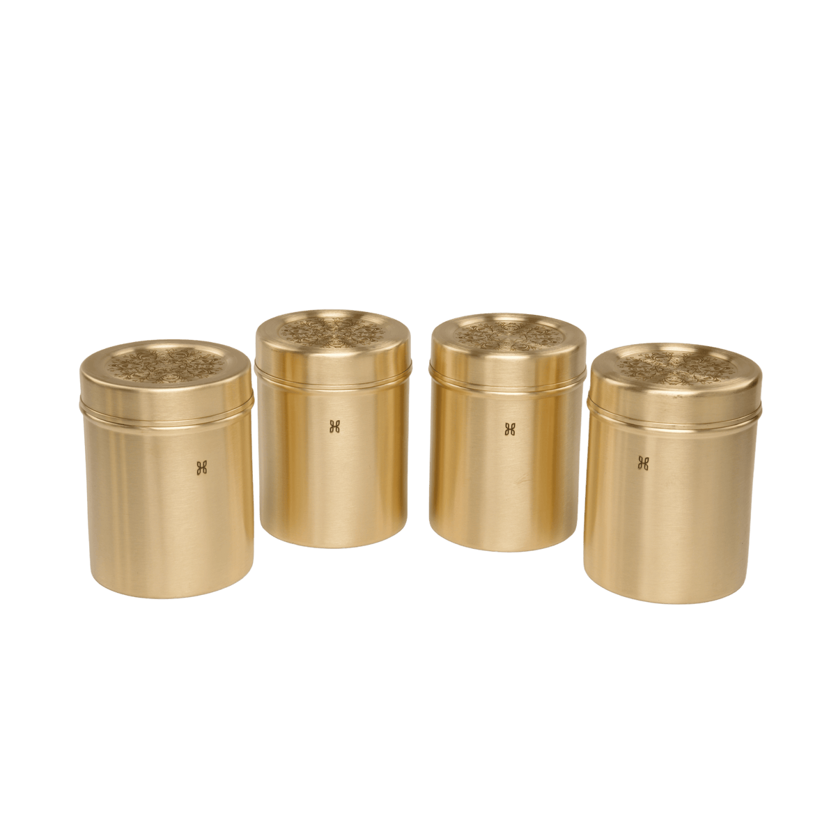 BRASS DHRUVA DEEP DABBA 750 ML-SET OF 4
