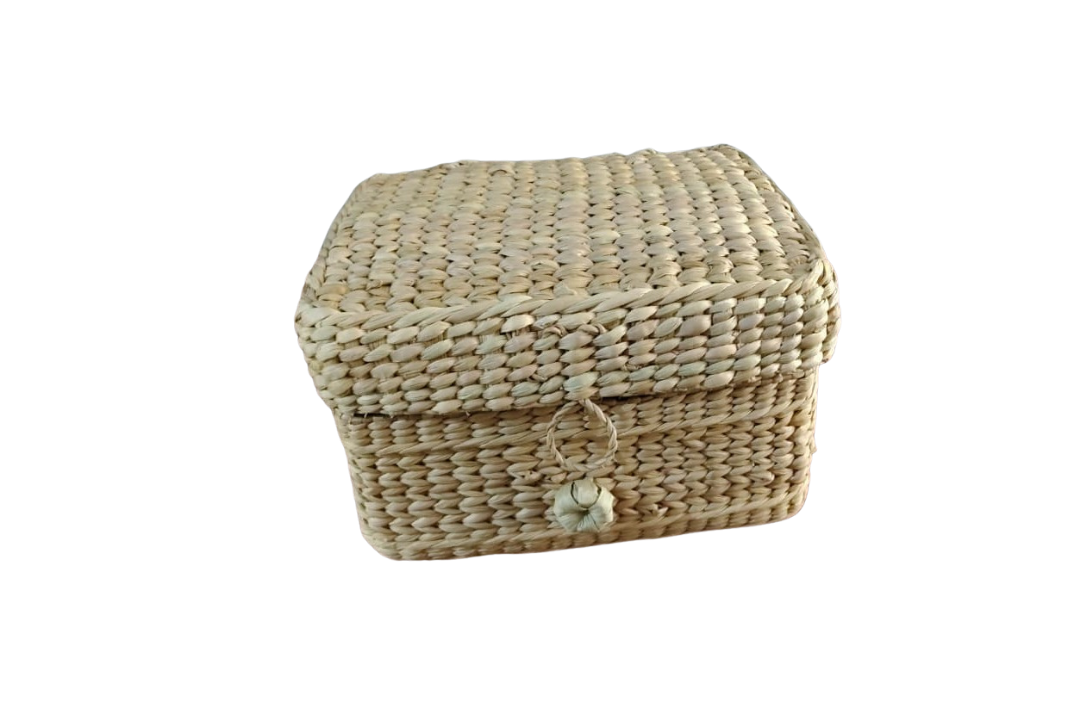 HITHA SEAGRASS HANDWOVEN-BOX WITH LOCK