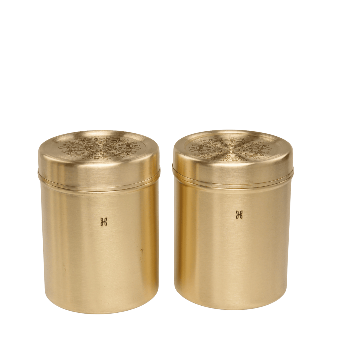 BRASS DHRUVA DEEP DABBA 950 ML -SET OF 2