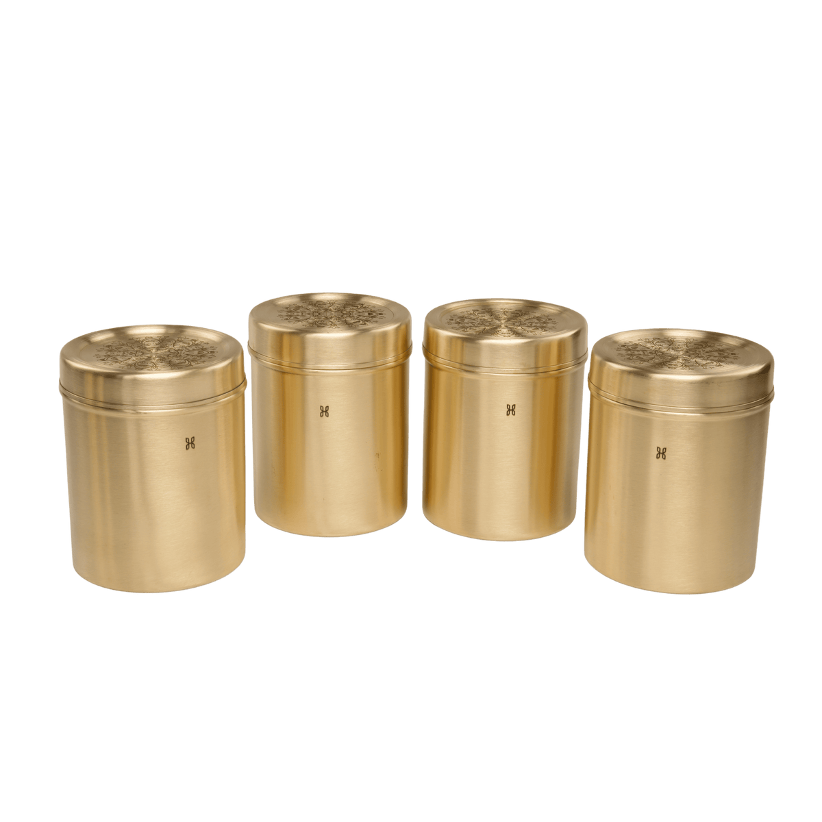 BRASS DHRUVA DEEP DABBA 950 ML-SET OF 4