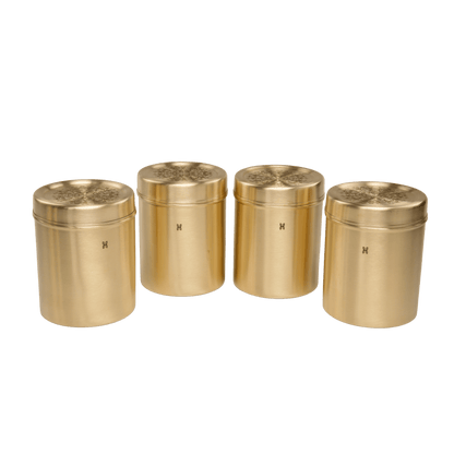 BRASS DHRUVA DEEP DABBA 950 ML-SET OF 4