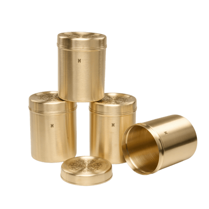 BRASS DHRUVA DEEP DABBA 950 ML-SET OF 4