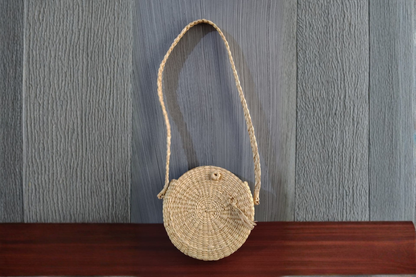 HITHA SEAGRASS HANDWOVEN- ROUND LONG BAG-EKG024