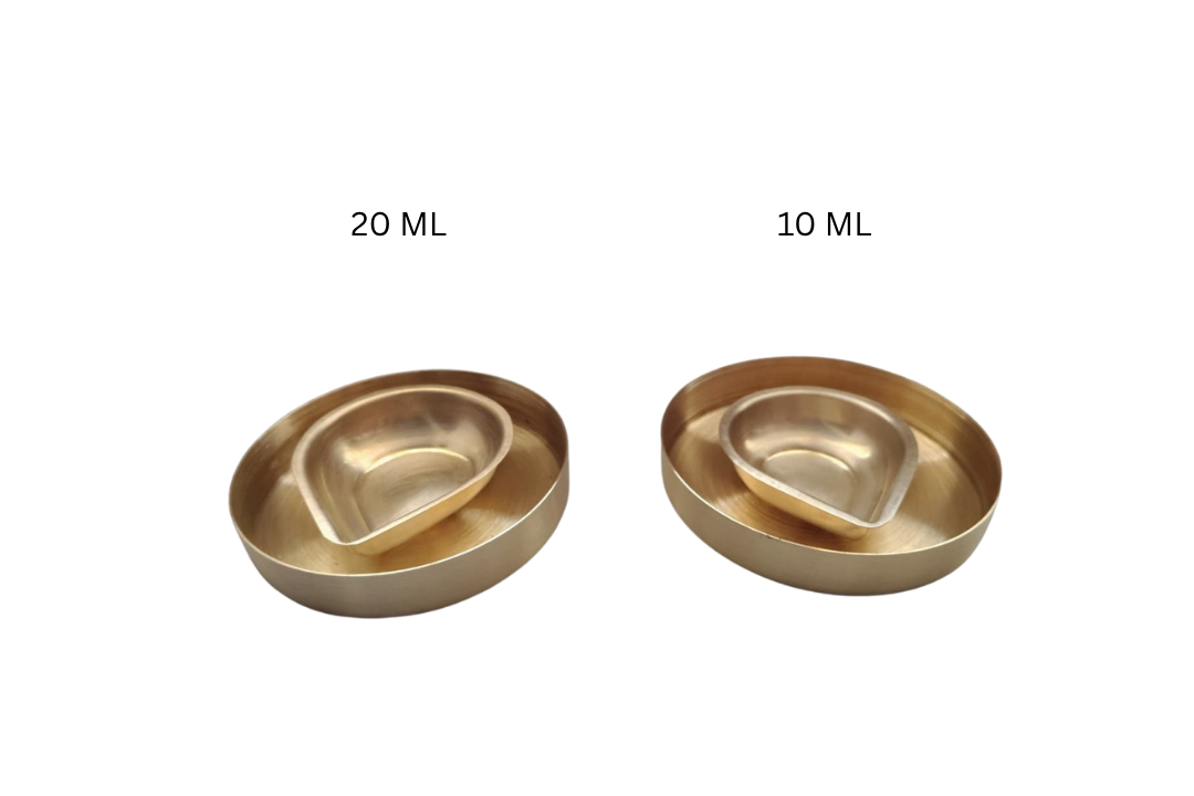 BRASS BHRAMA MUHURTA DIYA SET