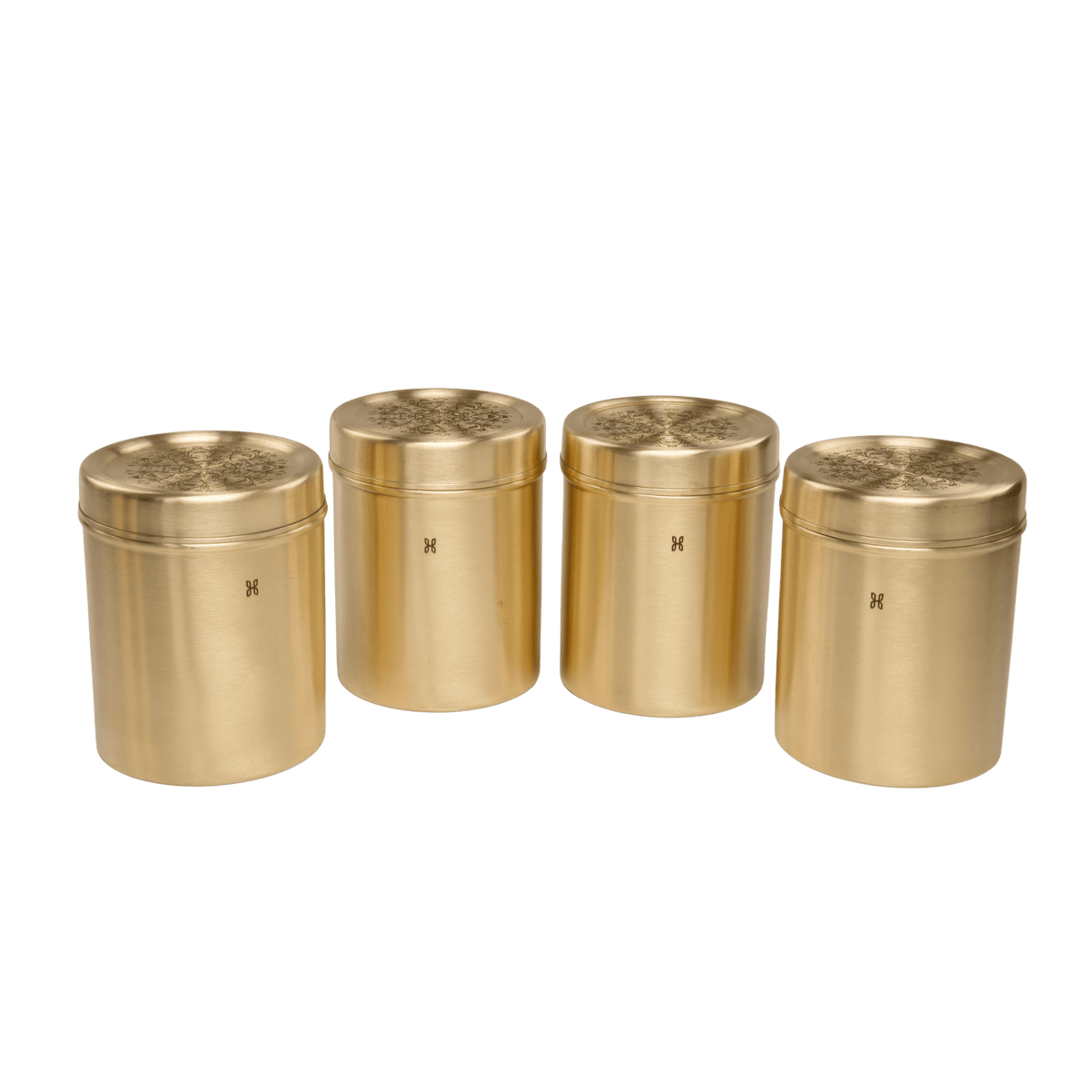 BRASS DHRUVA DEEP DABBA 1250 ML-SET OF 4
