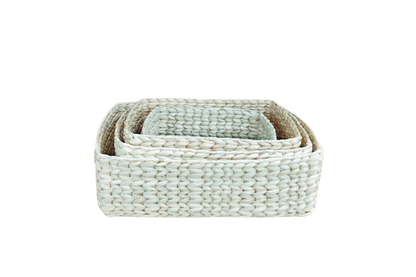 HITHA SEAGRASS HANDWOVEN -RECTANGULAR STORAGE BASKET