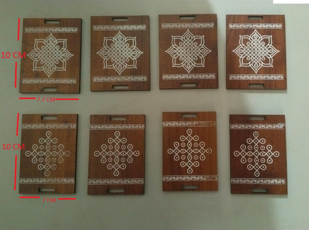 Wooden 4-Step Table Stand