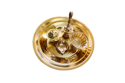 BRASS POOJA SET