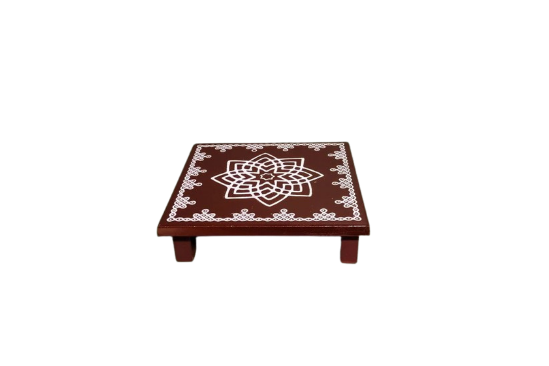HITHA HANDCRAFTED WOODEN POOJA STAND