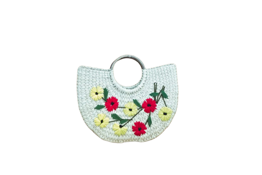 HITHA SEAGRASS HANDWOVEN -HALF MOON BAG