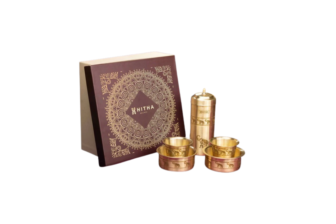 BRASS COFFEE FILTER GIFT SET
