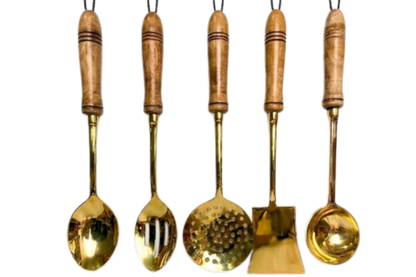 BRASS LADDLE SET