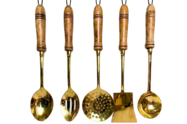 BRASS LADDLE SET