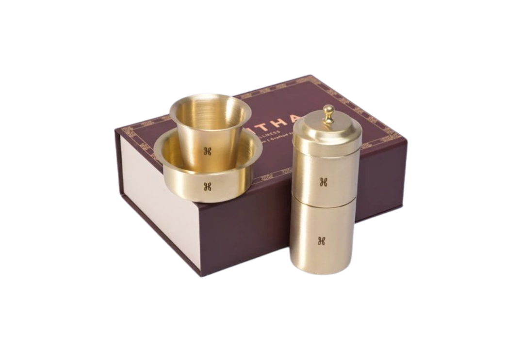 BRASS COFFEE FILTER DABARA SET