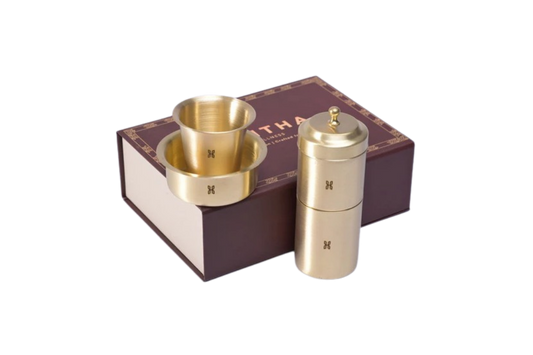 BRASS COFFEE FILTER DABARA SET