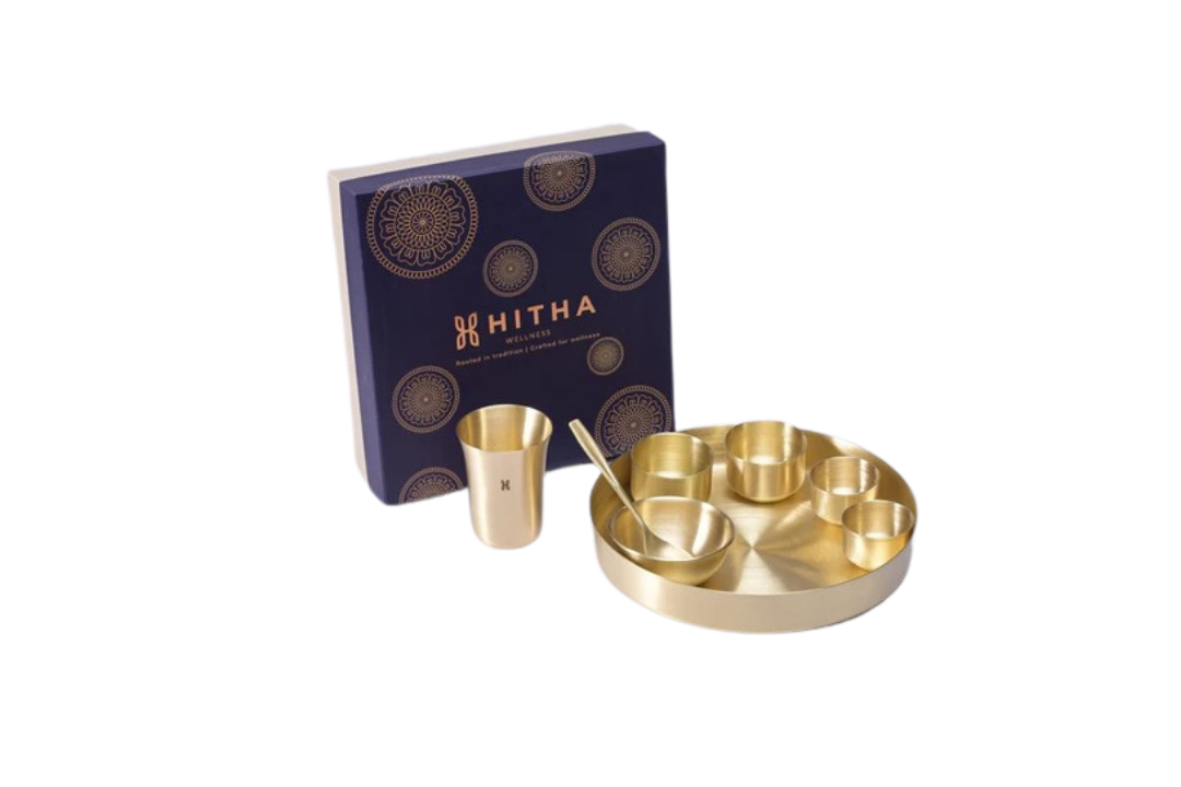 BRASS DINNER SET GIFT BOX 8 PIECES