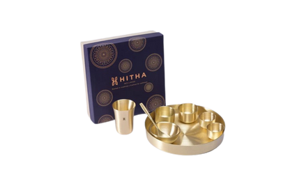 BRASS DINNER SET GIFT BOX 8 PIECES