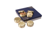 BRASS KAYRA SMALL ROUND STORAGE  GIFT BOXES- SET OF 5