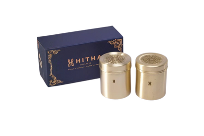 BRASS MAGIZH STORAGE GIFT BOX SET OF 2