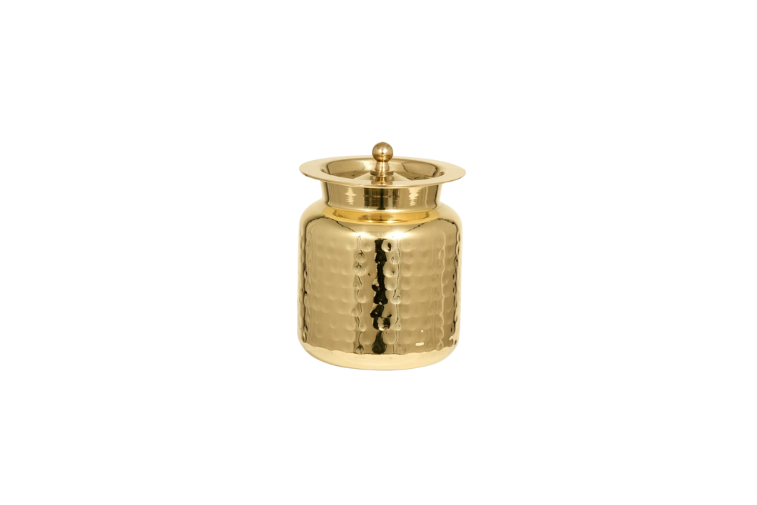 BRASS OIL JAR