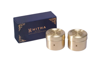 BRASS REYNA GIFT BOXES SET OF 2