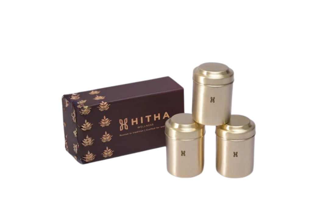 BRASS SAANVI STORAGE GIFT BOX SET OF 3