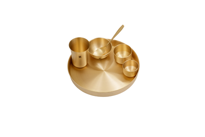 BRASS DINNER SET  - 6 PIECE SET